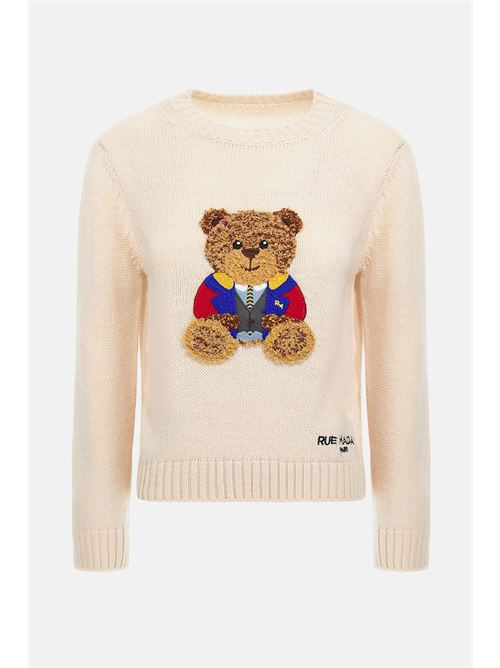 Maglione donna in misto lana colore white RUE MADAM PARIS | MARVIN JUMPERSOFT WHITE